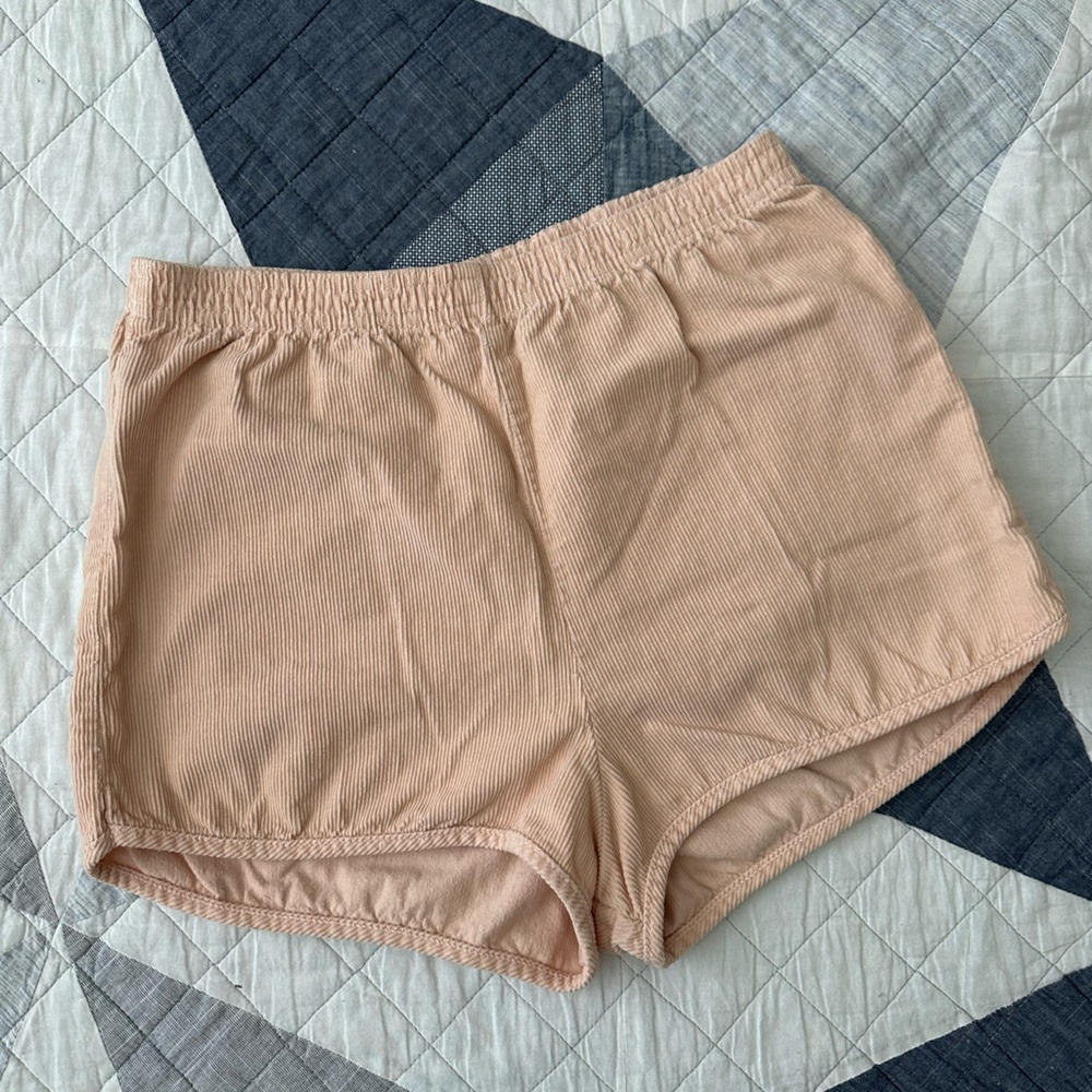 American Apparel Light Pink Corduroy Shorts